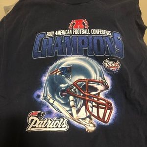 2001 Patriots AFC Champs Tee